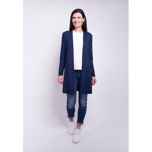 Cardigan SEIDEL MODEN Gr. 44, blau (navy) Damen Strickjacken MADE IN GERMANY