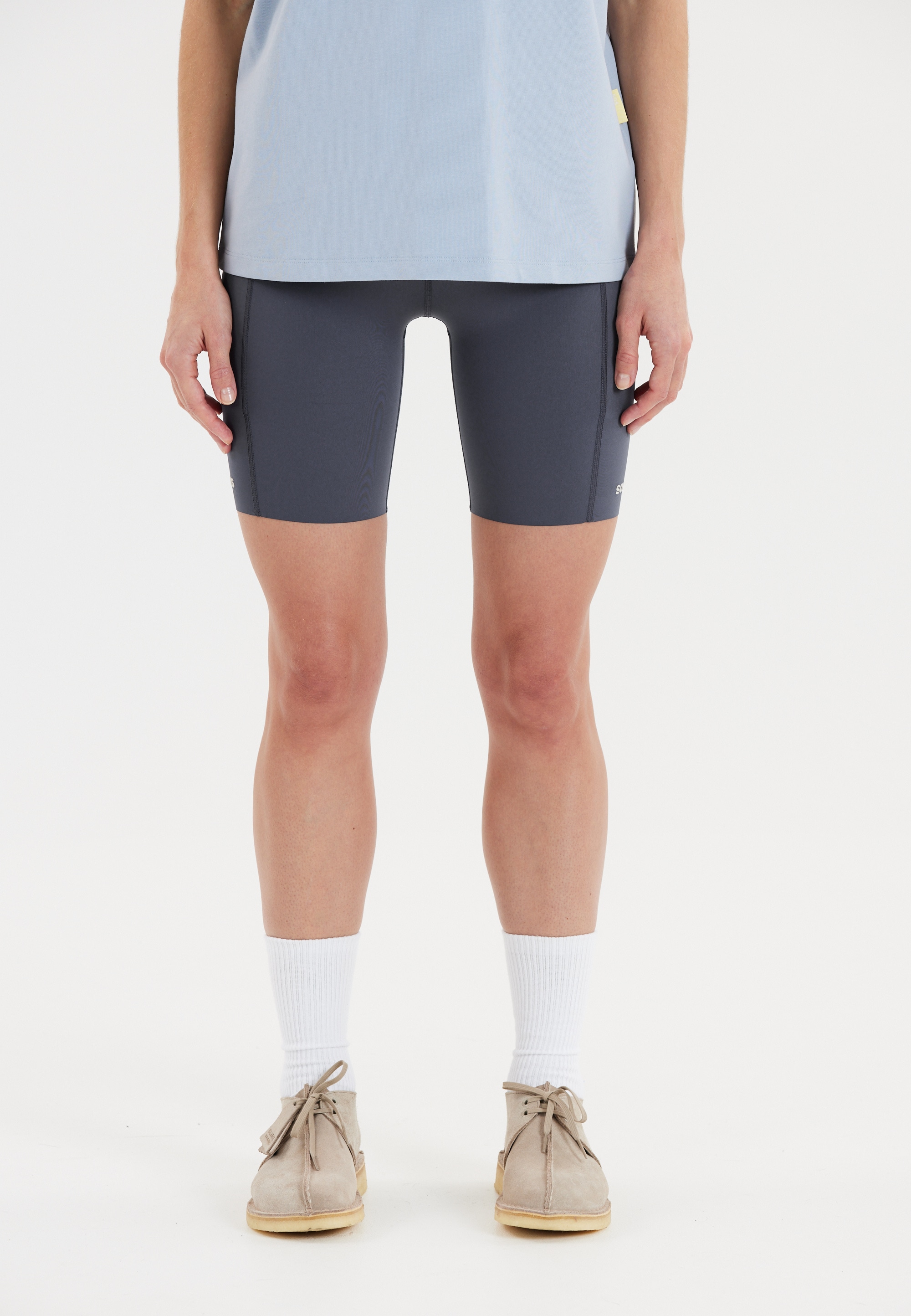 Funktionstights SOS "Leysin", Damen, Gr. XL, US-Größen, blau (dunkelblau), 77% Polyamid, 23% Elasthan, unifarben, Hosen, mit hohem Hüftbund