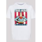 Kurzarmshirt F4NT4STIC "F4NT4STIC Kinder Superman True Hero with Kids Basic Tee" Gr. 158/164, weiß (white) Jungen Shirts T-Shirts