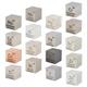 Fubdnefvo Dice made of metallic elements - density cube set for periodic table series - 99.99% high purity (0.39/10 mm)