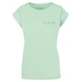 T-Shirt MERCHCODE "Damen Ladies Love Yourself T-Shirt" Gr. L, grün (neomint) Herren Shirts T-Shirts