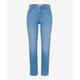 5-Pocket-Jeans BRAX "Style MARY S" Gr. 38K (19), Kurzgrößen, blau (hellblau) Damen Jeans 5-Pocket-Jeans