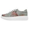 Plateausneaker DOGO "Myra Run Little Fox Damen Sneaker / Female", Damen, Gr. 38, Normalschaft, grün, Lederimitat, Schuhe, Vegan