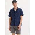 Kurzarmhemd LEVI'S "THE STANDARD CAMP SHIRT BLUES" Gr. S, N-Gr, blau (naval academy) Herren Hemden Kurzarm