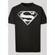 Kurzarmshirt F4NT4STIC "Kinder Superman Spot Logo with Kids Basic Tee" Gr. 146/152, schwarz (black) Jungen Shirts T-Shirts