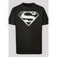 Kurzarmshirt F4NT4STIC "F4NT4STIC Kinder Superman Spot Logo with Kids Basic Tee" Gr. 146/152, schwarz (black) Jungen Shirts T-Shirts