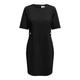 Minikleid ONLY "ONLPEACH 2/4 TAILORED DRESS CC TLR" Gr. 40 (L), N-Gr, schwarz (black detail:silver button) Damen Kleider Minikleider