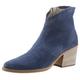 Stiefelette PAUL GREEN Gr. 38, blau (jeansblau) Damen Schuhe Ankleboots Cowboy-Stiefelette Reißverschlussstiefeletten