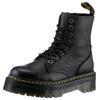 Schnürboots DR. MARTENS "Jadon", Damen, Gr. 42, schwarz, Leder, modisch, Schuhe, Festival, Plateauboots, Stiefelette mit typischer Ziernaht