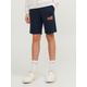 Sweatshorts JACK & JONES JUNIOR Gr. 140, N-Gr, blau (navy blazer) Jungen Hosen Shorts