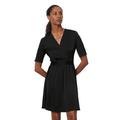 Sommerkleid MARC O'POLO "aus Viskose-Satin" Gr. 44, Normalgrößen, schwarz Damen Kleider Freizeitkleider