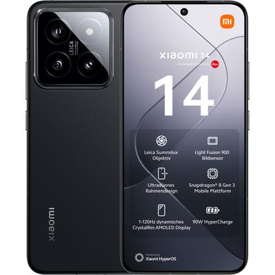 XIAOMI Smartphone "14 12+512 GB", schwarz, 512 GB, Mobiltelefone