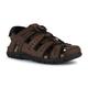 Sandale GEOX "UOMO SANDAL STRADA C" Gr. 40, braun (dunkelbraun, schwarz) Herren Schuhe Stoffschuhe