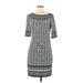 Max Studio Casual Dress - Sheath: Gray Tweed Dresses - Women's Size Medium