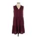 Old Navy Casual Dress - Popover: Burgundy Dresses - Women's Size Small