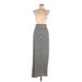 Max Studio Casual Dress: Black Stripes Dresses - Women's Size Large