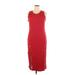 Tommy Hilfiger Casual Dress - Sheath Crew Neck Sleeveless: Red Print Dresses - New - Women's Size X-Large