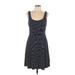 Old Navy Casual Dress - A-Line Scoop Neck Sleeveless: Blue Print Dresses - Women's Size Large