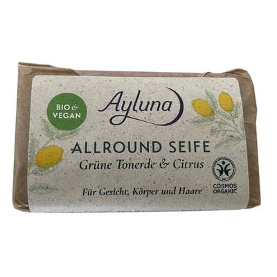 Ayluna Naturkosmetik - Allround Seife - Grüne Tonerde & Citrus 100 g