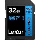 Lexar 32GB High-Performance 800x PRO UHS-I SDHC Memory Card (BLUE Series, 2-Pack) LSD0800P032G-B2NNU