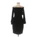 Karen Kane Casual Dress - Midi: Black Dresses - Women's Size Medium