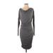 Athleta Casual Dress - Sheath: Gray Dresses - Women's Size Small