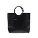 Miztique Leather Tote Bag: Black Print Bags