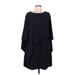 Halston Heritage Casual Dress - DropWaist: Black Solid Dresses - Women's Size 8