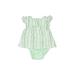 Just One You Made by Carter's Short Sleeve Outfit: Green Tops - Size 3 Month