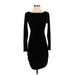 Lulus Cocktail Dress - Bodycon: Black Solid Dresses - Women's Size X-Small