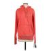 Champion Pullover Hoodie: Red Print Tops - Women's Size Small