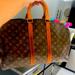 Louis Vuitton Bags | Authentic Louis Vuitton Keepall 45 Travel Bag Vachetta Leather Vintage | Color: Brown/Tan | Size: 45