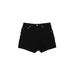 Levi's Denim Shorts: Black Solid Bottoms - Women's Size 29 - Indigo Wash