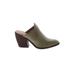 Lucky Brand Mule/Clog: Green Print Shoes - Women's Size 7 1/2 - Almond Toe