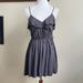 American Eagle Outfitters Dresses | 5/$25 American Eagle Gray Ruffles Faux Wrap Mini Dress (Size: Xs) | Color: Gray | Size: Xs