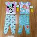 Disney Pajamas | Disney Ariel And Minnie Mouse Short Sleeve/Pant Pjs Size 12 Months Nwt | Color: Pink/Purple | Size: 12mb