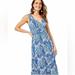 Lilly Pulitzer Dresses | Lilly Pulitzer Sloane Maxi Dress In Baha Blue Bird Is The Word | Color: Blue/Red | Size: M