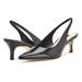 Nine West Shoes | #3- Nine West Women's Nataly Pointy Toe Sling-Back Dress Pumps - Black Patent 5m | Color: Black | Size: 5