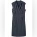 Athleta Dresses | Athleta Dress Dahlia Pocket Stretch Dress Womens Size 4 | Color: Gray/Purple | Size: 4