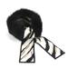 Louis Vuitton Accessories | Louis Vuitton Scarf Muffler Ribbon Bandeau Fleur Silk/Fox Black X White Beige... | Color: Black | Size: Os