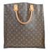 Louis Vuitton Bags | Louis Vuitton Logo Sac Plat Hand Tote Bag Monogram Leather Brown M51140 73ka055 | Color: Brown | Size: W 14.2 X H 15 X D 3.5 " (Approx.)