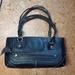 Kate Spade Bags | Kate Spade Black Pebbled Leather Baguette Handbag | Color: Black/White | Size: Os