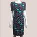 Lularoe Dresses | Lularoe Black Art Deco Print Julia Dress | Color: Black | Size: Xs