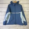 Columbia Jackets & Coats | Columbia Sportswear Company Womens Size Xl Full Zip Hooded Jacket Packable Coat | Color: Blue/White | Size: Xl