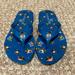 Coach Shoes | Coach Abbigail Star Flip Flops Size 6 | Color: Blue | Size: 6