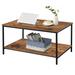 Coffee Table with Drawers, Coffee Table for Living Room, 2-Tier Coffee Tables with Storage Drawers，Coffee Tables