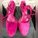 Gucci Shoes | Beautiful Authentic Gucci Suede Lace Up Heel. Size 10, 3 Inch Heel | Color: Purple | Size: 10