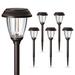 Solar Outdoor Pathway Lights -6 Pack Solar Garden Lights Outdoor Waterproof,Auto On/Off 10/25 Lumen Solar LED Outdoor Lights