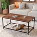 Coffee Table Simple Modern Rectangular Center Table Open Space Minimalist for Living Room Home Office Industrial Cocktail Tables