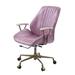 Balight Task Chair Upholstered, Leather in Pink/Gray/Blue | Wayfair 0225HBDT-013